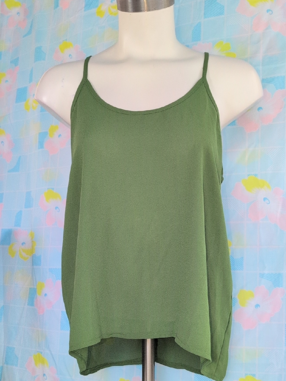 George Olive Green Spaghetti Strap Camisole